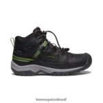 KEEN calçados J8VDXX898 preto/acampamento bota impermeável targhee Crianças grandes