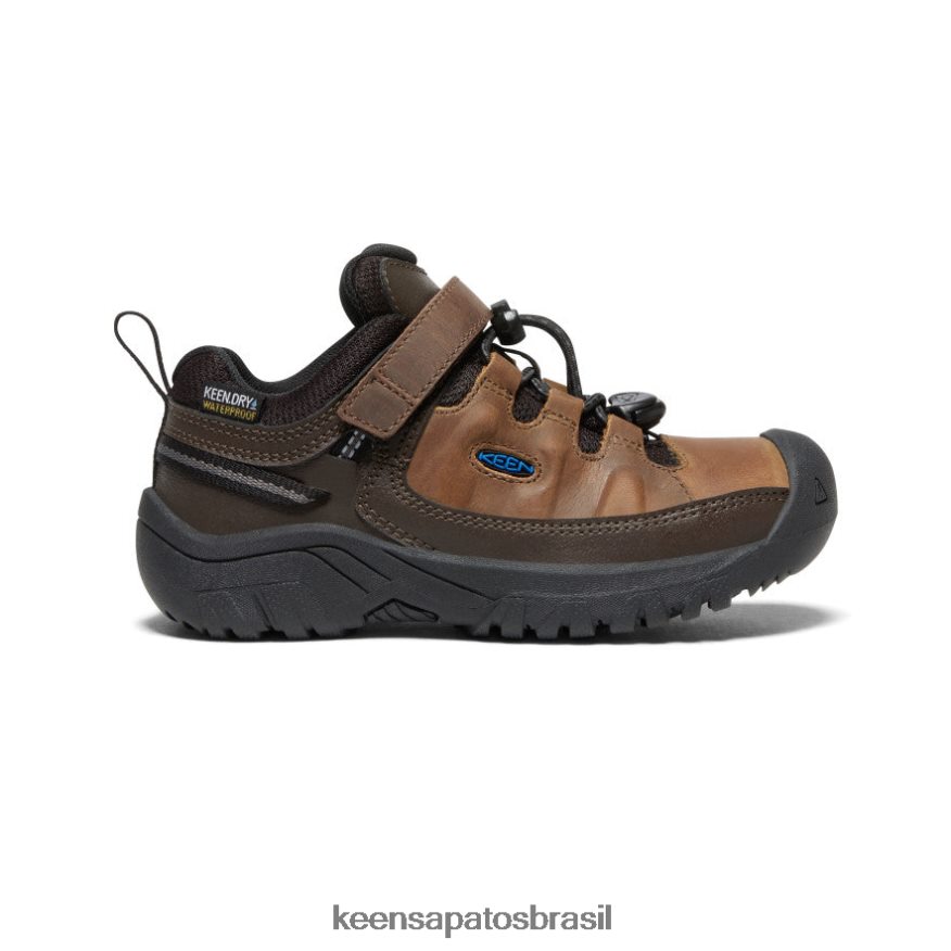 KEEN calçados J8VDXX911 grão de café/bisão sapato impermeável targhee criancinhas - Image 1