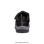 KEEN calçados J8VDXX912 preto/cinza aço sapato impermeável targhee criancinhas - Image 5