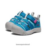 KEEN calçados J8VDXX914 fiorde azul/festival fúcsia newport h2sho crianças - Image 2