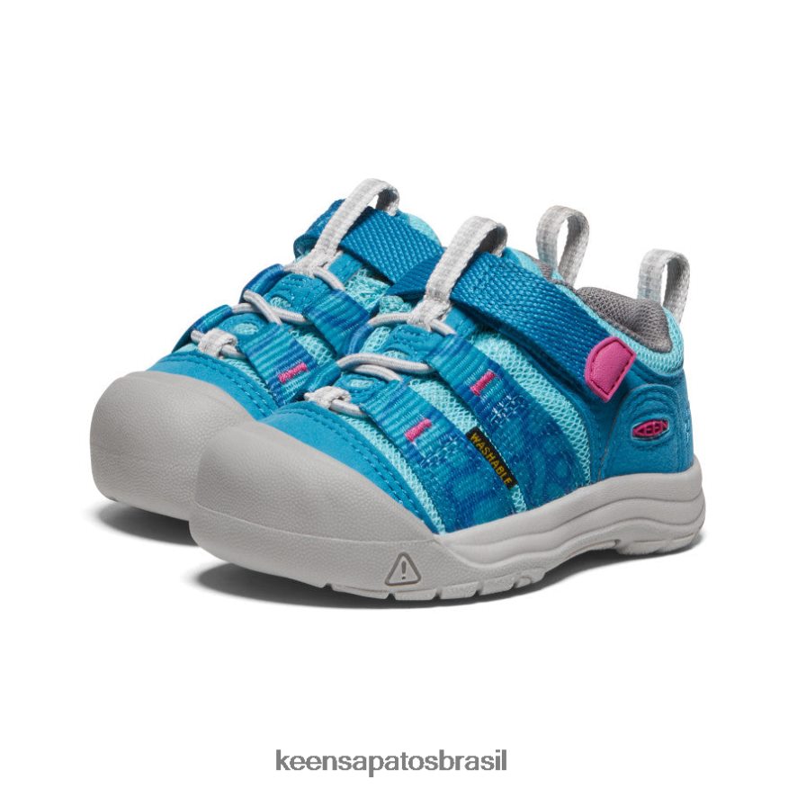 KEEN calçados J8VDXX914 fiorde azul/festival fúcsia newport h2sho crianças - Image 2