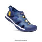 KEEN calçados J8VDXX916 profundidades brilhantes de cobalto/azul sandália arraia Crianças grandes - Image 3