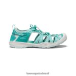 KEEN calçados J8VDXX924 cachoeira/vidro azul sandália moxie Crianças grandes