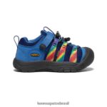 KEEN calçados J8VDXX926 cobalto multi/brilhante newport h2sho criancinhas