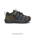 KEEN calçados J8VDXX927 noite da floresta/ímã newport h2sho criancinhas