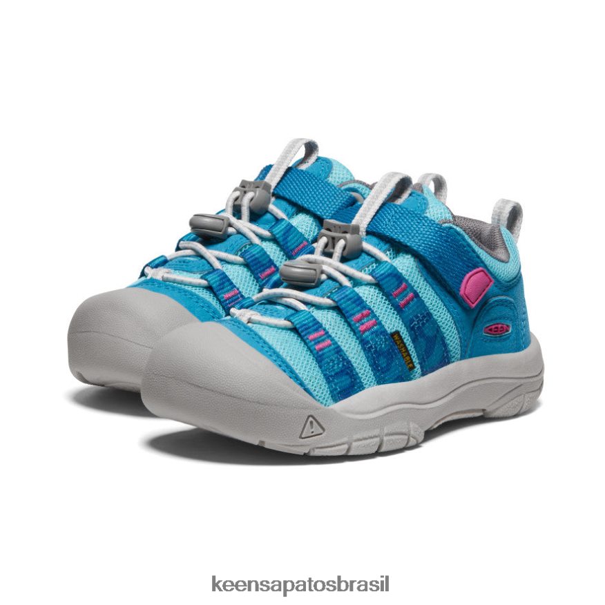KEEN calçados J8VDXX928 fiorde azul/festival fúcsia newport h2sho criancinhas - Image 2