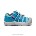 KEEN calçados J8VDXX928 fiorde azul/festival fúcsia newport h2sho criancinhas