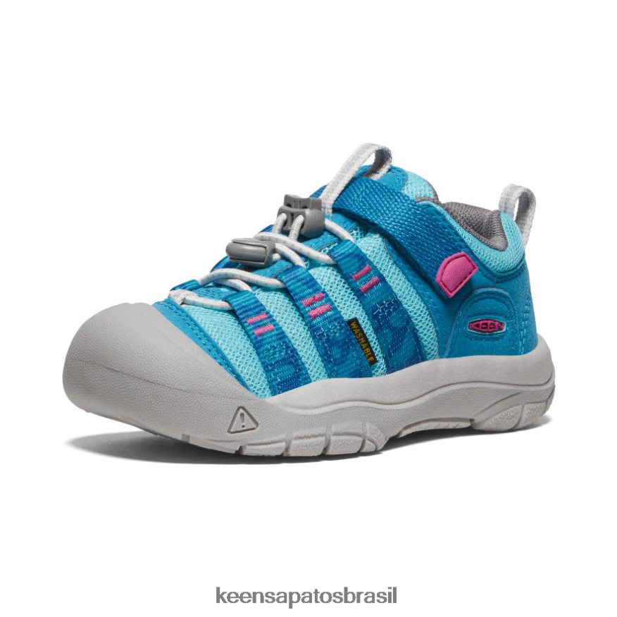 KEEN calçados J8VDXX928 fiorde azul/festival fúcsia newport h2sho criancinhas - Image 3