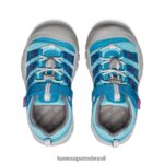 KEEN calçados J8VDXX928 fiorde azul/festival fúcsia newport h2sho criancinhas - Image 4