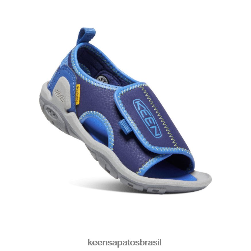 KEEN calçados J8VDXX929 profundidades brilhantes de cobalto/azul Knotch River com dedos abertos criancinhas - Image 3