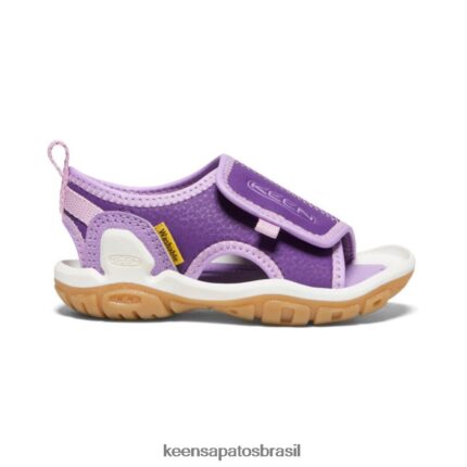 KEEN calçados J8VDXX933 Tillandsia roxo/lavanda inglesa Knotch River com dedos abertos crianças