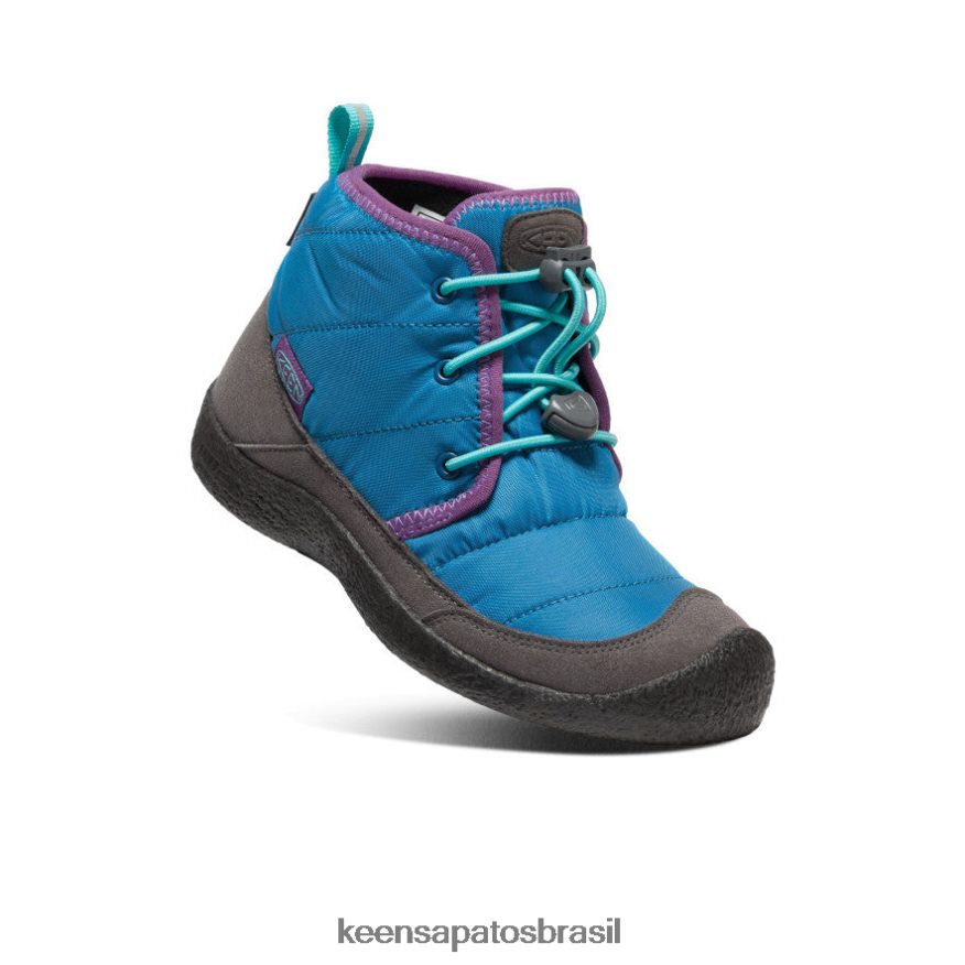 KEEN calçados J8VDXX938 azul míconos/atlântida chukka à prova d'água howser ii Crianças grandes - Image 3