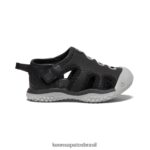 KEEN calçados J8VDXX944 preto/chuvisco sandália arraia crianças