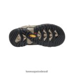 KEEN calçados J8VDXX946 bisonte/tapete vermelho bota impermeável ridge flex Crianças grandes - Image 4