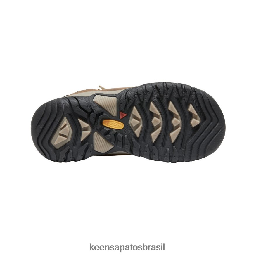 KEEN calçados J8VDXX946 bisonte/tapete vermelho bota impermeável ridge flex Crianças grandes - Image 4