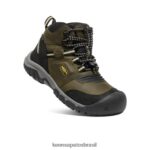 KEEN calçados J8VDXX948 azeitona escura/cidra escura bota impermeável ridge flex Crianças grandes - Image 3
