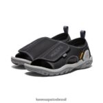 KEEN calçados J8VDXX950 preto/cinza aço Knotch River com dedos abertos Crianças grandes - Image 2