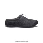 KEEN calçados J8VDXX95 feltro cinza carvão/preto Howser III slide homens