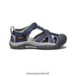 KEEN calçados J8VDXX965 marinho/cinza veneza h2 Crianças grandes
