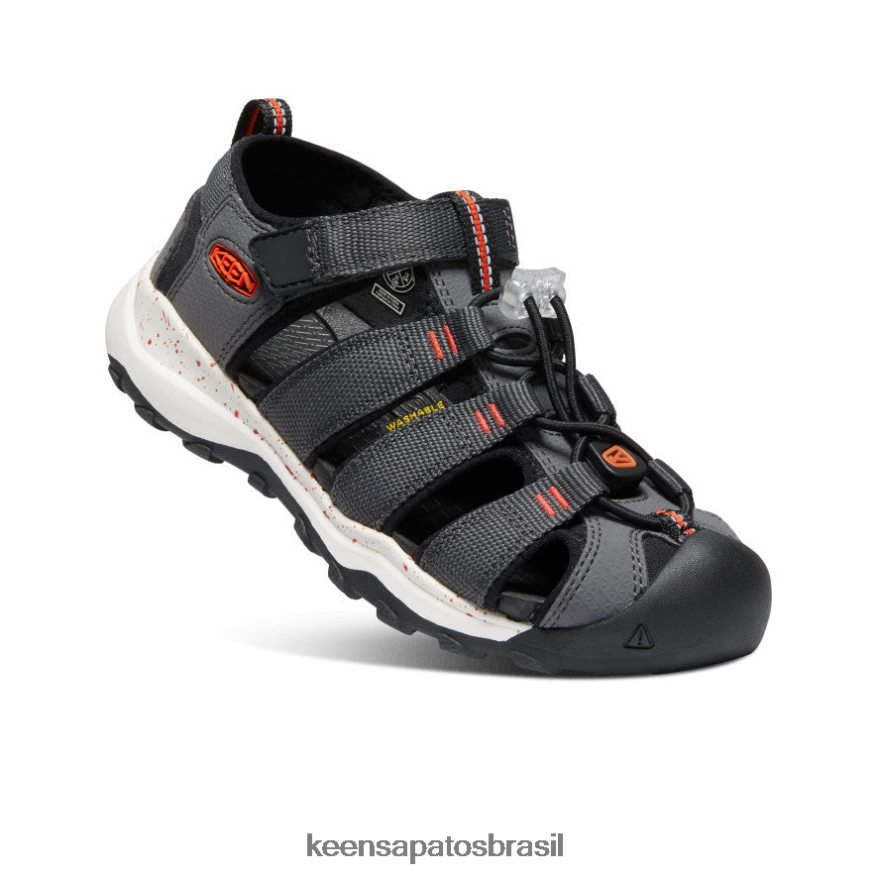 KEEN calçados J8VDXX967 ímã/laranja picante newport neo h2 Crianças grandes - Image 3