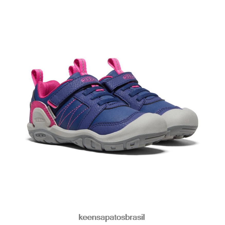 KEEN calçados J8VDXX970 profundidade azul/pavão rosa tênis de pico nó criancinhas - Image 2
