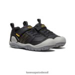 KEEN calçados J8VDXX971 Preto amarelo tênis de pico nó criancinhas - Image 2