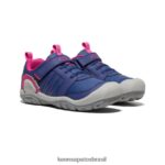 KEEN calçados J8VDXX975 profundidade azul/pavão rosa tênis de pico nó Crianças grandes - Image 2