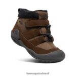 KEEN calçados J8VDXX980 terra escura/preta nó chukka criancinhas - Image 3