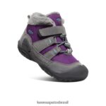 KEEN calçados J8VDXX981 cinza aço/carisma nó chukka criancinhas - Image 3