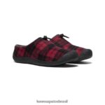 KEEN calçados J8VDXX99 xadrez ruibarbo/preto Howser III slide homens - Image 2