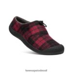 KEEN calçados J8VDXX99 xadrez ruibarbo/preto Howser III slide homens - Image 3
