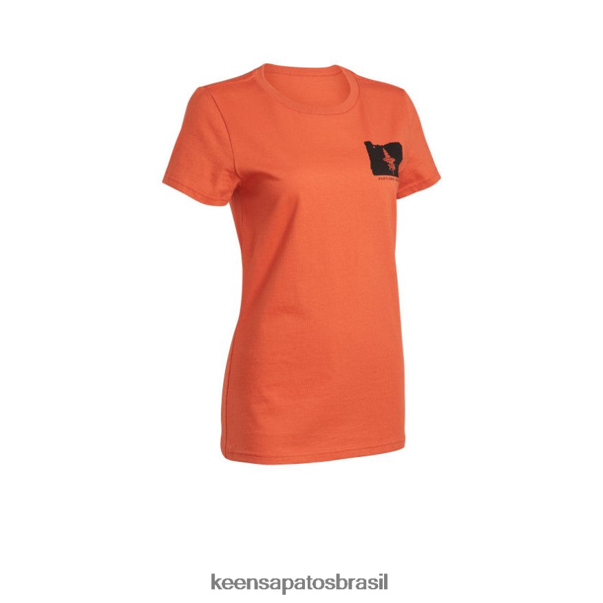keen_roupas_j8vdxx629_ocre_queimado_camiseta_pnw_mulheres.jpg KEEN roupas J8VDXX629 ocre queimado camiseta pnw mulheres - Image 1