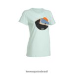 KEEN roupas J8VDXX633 sussurrando azul caminhe mais camiseta mulheres