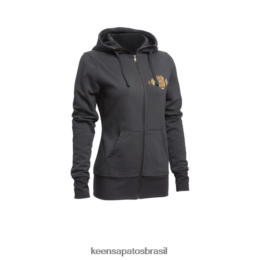 keen_roupas_j8vdxx662_preto_moletom_com_capuz_de_diamante_mulheres.jpg KEEN roupas J8VDXX662 preto moletom com capuz de diamante mulheres - Image 1